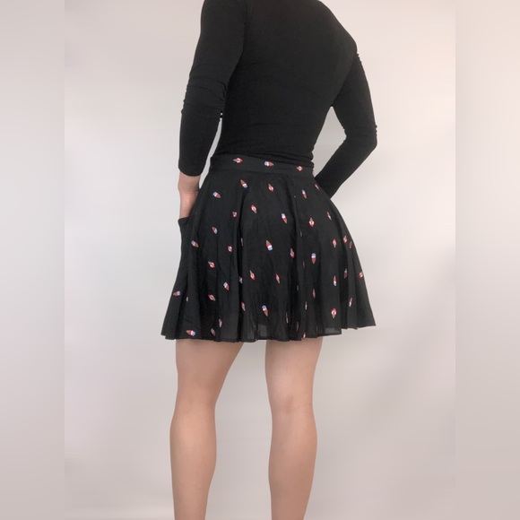SOLD Fleur du Mal Cotton Silk Ice Cream Embroidered Mini Skirt Croquette - Picture 4 of 10